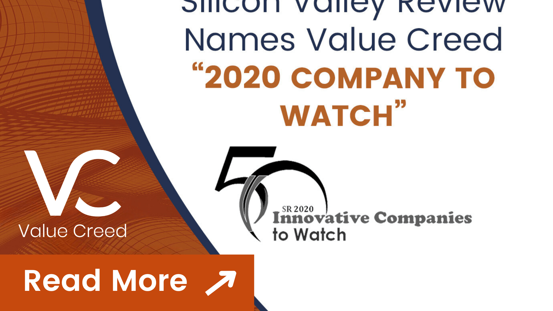 Silicon Valley Review Recognizes Value Creed as a "2020 Company To Watch"